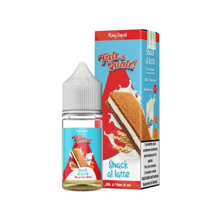 MINI SHOT - King Liquid - Tale & Quale - SNACK AL LATTE - aroma 10+10 in flacone da 30ml