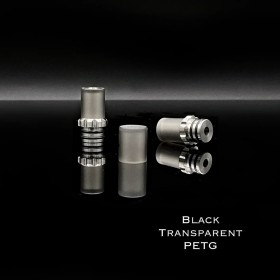 The Vaping Gentlemen Club - DRIP TIP 21 COMPLETO - Black Transparent PETG