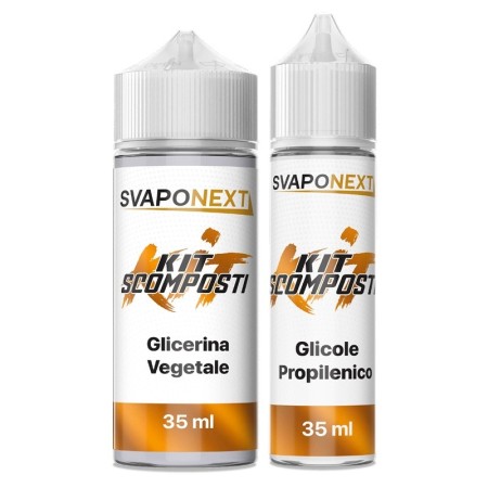 Svaponext - Kit Scomposti - KIT ARANCIONE 70ml 50/50 (35VG+35PG)