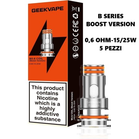 GeekVape  - B COIL BOOST VERSION 0.6 ohm - 5 PEZZI