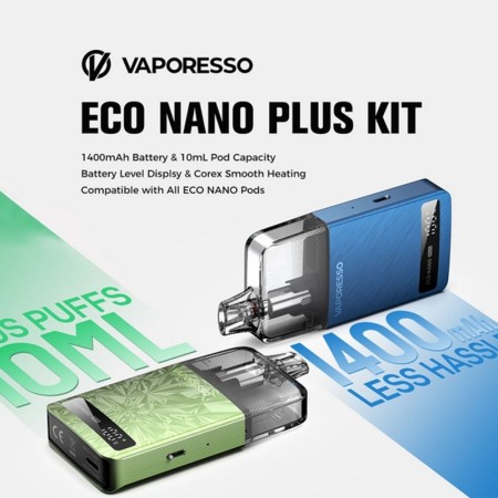 Vaporesso - ECO NANO PLUS KIT 10ml - 1400mah