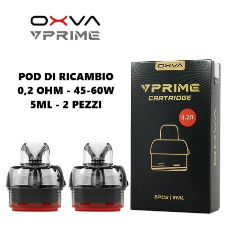 Oxva - VPRIME POD DI RICAMBIO da 0.2 ohm 5ml - 2 PEZZI