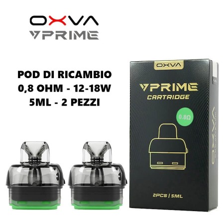 Oxva - VPRIME POD DI RICAMBIO da 0.8 ohm 5ml - 2 PEZZI