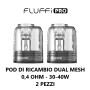 Aspire - FLUFFI POD DI RICAMBIO DUAL MESH 0,4 ohm - 2 PEZZI