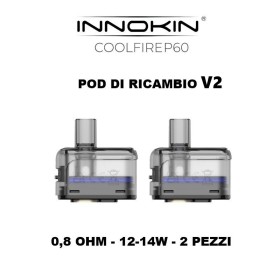 Innokin - Coolfire P60 POD DI RICAMBIO V2 da 0,8 ohm - 2 PEZZI