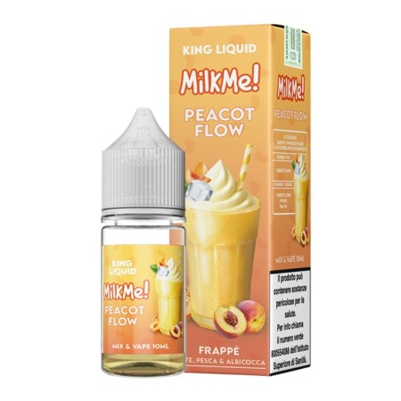 MINI SHOT - King Liquid - Milk Me - PEACOT FLOW - aroma 10+10 in flacone da 30ml