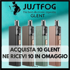 Justfog - GLENT POD MOD KIT 1500mah - OGNI 10 KIT ACQUISTATI 10 IN OMAGGIO