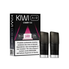 Kiwi Vapor - AIR POD PRECARICATE per Kiwi Air 20mg/ml - CHERRY ICE - 2 PEZZI