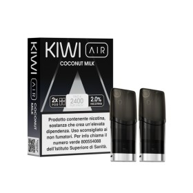 Kiwi Vapor - AIR POD PRECARICATE per Kiwi Air 20mg/ml - COCONUT MILK - 2 PEZZI