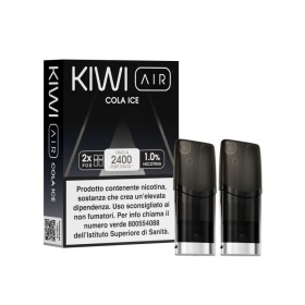 Kiwi Vapor - AIR POD PRECARICATE per Kiwi Air 20mg/ml - COLA ICE - 2 PEZZI