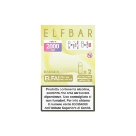 ElfBar - ELFA POD PRECARICATE 20mg/ml - BANANA - 2 PEZZI