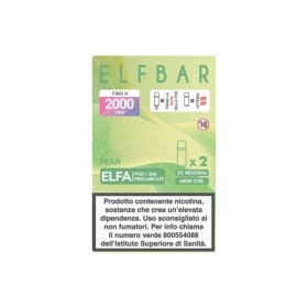 ElfBar - ELFA POD PRECARICATE 20mg/ml - PEAR - 2 PEZZI