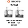 Aspire - FANSSY POD DI RICAMBIO 0,8 ohm - 2 PEZZI