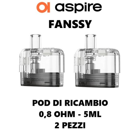 Aspire - FANSSY POD DI RICAMBIO 0,8 ohm - 2 PEZZI