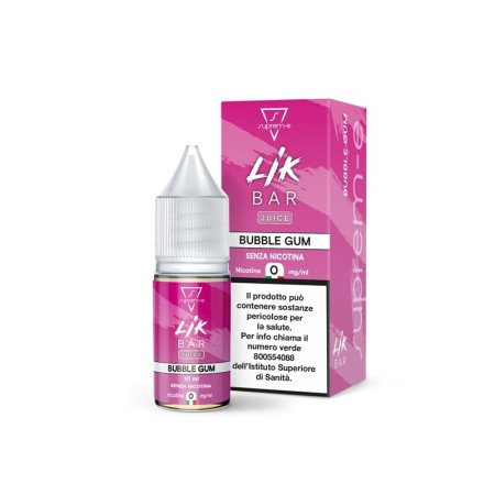 Lik Bar by Suprem-e - BUBBLE GUM 0mg/ml - Liquido pronto ai sali di nicotina 10ml