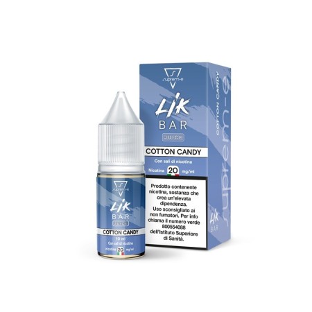 Lik Bar by Suprem-e - COTTON CANDY 20mg/ml - Liquido pronto ai sali di nicotina 10ml