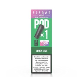 ElfBar - ELFBAR 4IN1 POD PRECARICATE 20mg/ml - LEMON LIME - 1 PEZZO