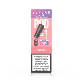 ElfBar - ELFBAR 4IN1 POD PRECARICATE 20mg/ml - PEACH ICE- 1 PEZZO