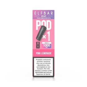 ElfBar - ELFBAR 4IN1 POD PRECARICATE 20mg/ml - PINK LEMONADE - 1 PEZZO