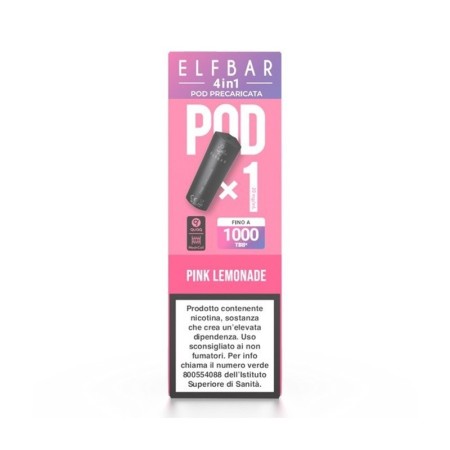 ElfBar - ELFBAR 4IN1 POD PRECARICATE 20mg/ml - PINK LEMONADE - 1 PEZZO