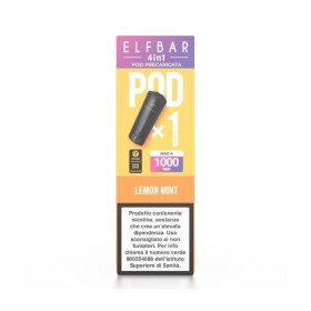 ElfBar - ELFBAR 4IN1 POD PRECARICATE 20mg/ml - LEMON MINT - 1 PEZZO