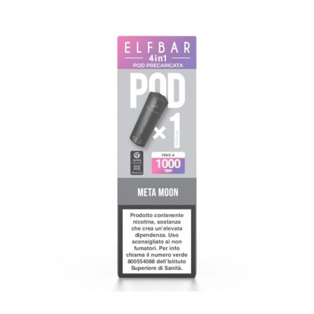 ElfBar - ELFBAR 4IN1 POD PRECARICATE 20mg/ml - META MOON - 1 PEZZO