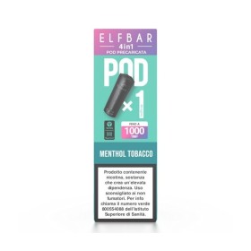 ElfBar - ELFBAR 4IN1 POD PRECARICATE 20mg/ml - MENTHOL TOBACCO - 1 PEZZO