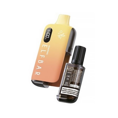 ElfBar - EB6000 SHAKING KIT 650mAh CON ELFLIQ EB6000 DA 10ml - 20mg/ml - Peach Ice