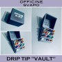 Officine Svapo - DRIP TIP VAULT - ESPOSITORE da banco con 20 DRIP TIP inclusi 10x Kiwi/Tubino Pro e 10x 510