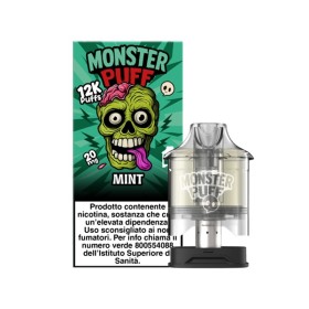 Monster Vape - REFILL MONSTER PUFF DA 10ml - con sali di nicotina 20mg/ml - Mint