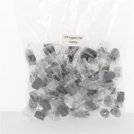 Drip Tip 810 Monouso in Silicone - Black - PACK 100pz