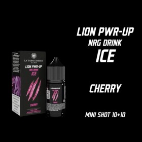 MINI SHOT - La Tabaccheria - Lion Pwr-Up - NRG DRINK ICE CHERRY - aroma 10+10 in flacone da 30ml