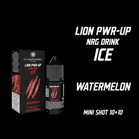 MINI SHOT - La Tabaccheria - Lion Pwr-Up - NRG DRINK ICE WATERMELON - aroma 10+10 in flacone da 30ml