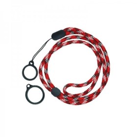 LACCETTO DA COLLO PORTA POD REGOLABILE - Rosso e Bianco