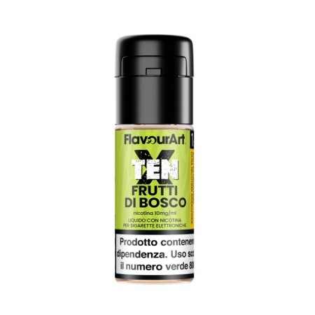 Flavour Art - Ten X - FRUTTI DI BOSCO 10mg/ml - Liquido pronto ai sali di nicotina 10ml