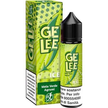 SHOT - Flavour Art - High Voltage - Gelee - MELA VERDE AGRUMI ICE - aroma 20+40 in flacone da 60ml