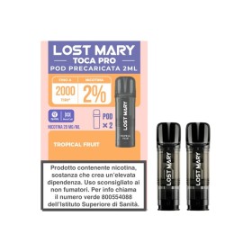 Lost Mary - POD PRECARICATE TOCA PRO 20mg/ml - Tropical Fruit - 2 PEZZI