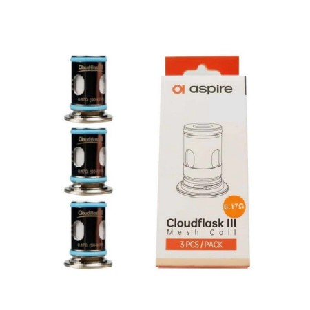 Aspire - CLOUDFLASK X COIL 0,17ohm - PACK 3 PEZZI