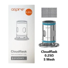 Aspire - CLOUDFLASK X COIL 0,25ohm - PACK 3 PEZZI