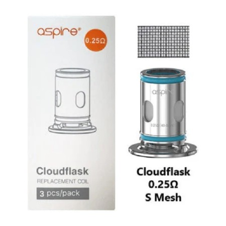 Aspire - CLOUDFLASK X COIL 0,25ohm - PACK 3 PEZZI