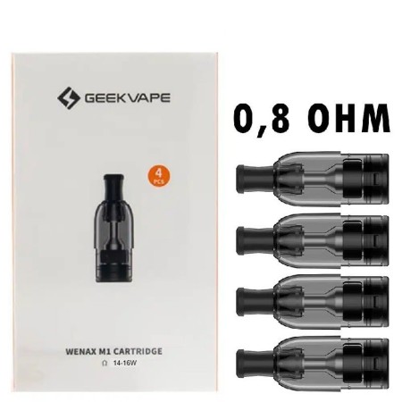 Geekvape - Wenax M1/M2 POD DI RICAMBIO 0.8ohm 2ml - 4 PEZZI