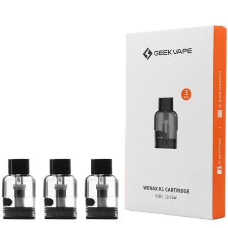 Geekvape - Wenax K1/K1 Se/K2 POD DI RICAMBIO 0,8ohm - 3 PEZZI