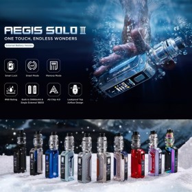 GeekVape - KIT AEGIS SOLO 3 100W - 18650 con Z SUB-OHM TANK 5,5ml