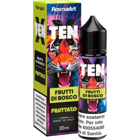SHOT - Flavour Art - Ten X - FRUTTI DI BOSCO - aroma 20+40 in flacone da 60ml