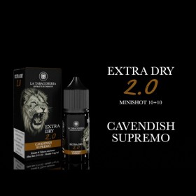 MINI SHOT - La Tabaccheria - Extra Dry 2.0 - CAVENDISH SUPREMO - aroma 10+10 in flacone da 30ml